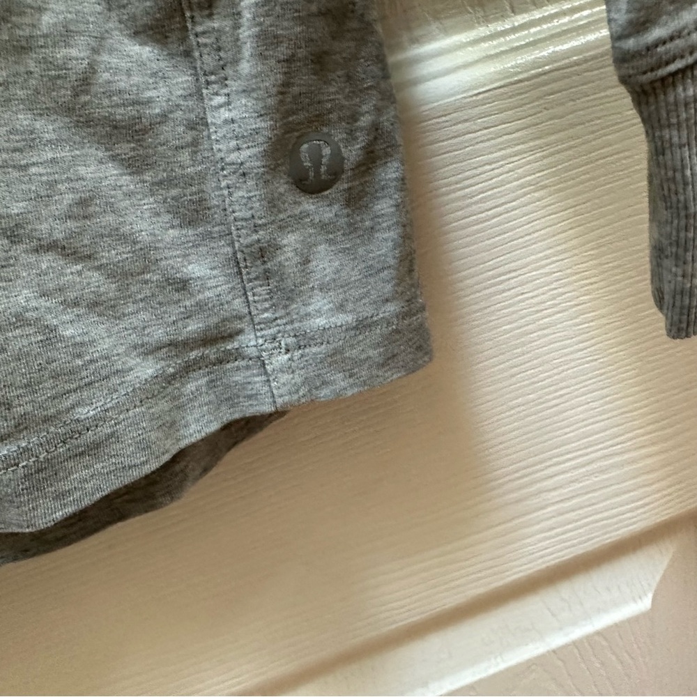 Lululemon Gray All Yours Long Sleeve Shirt top 8 - Picture 3 of 6